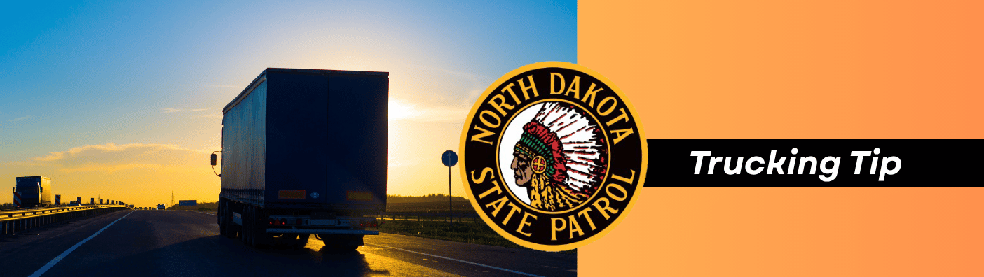 Trucking tip with CMV on the roadway