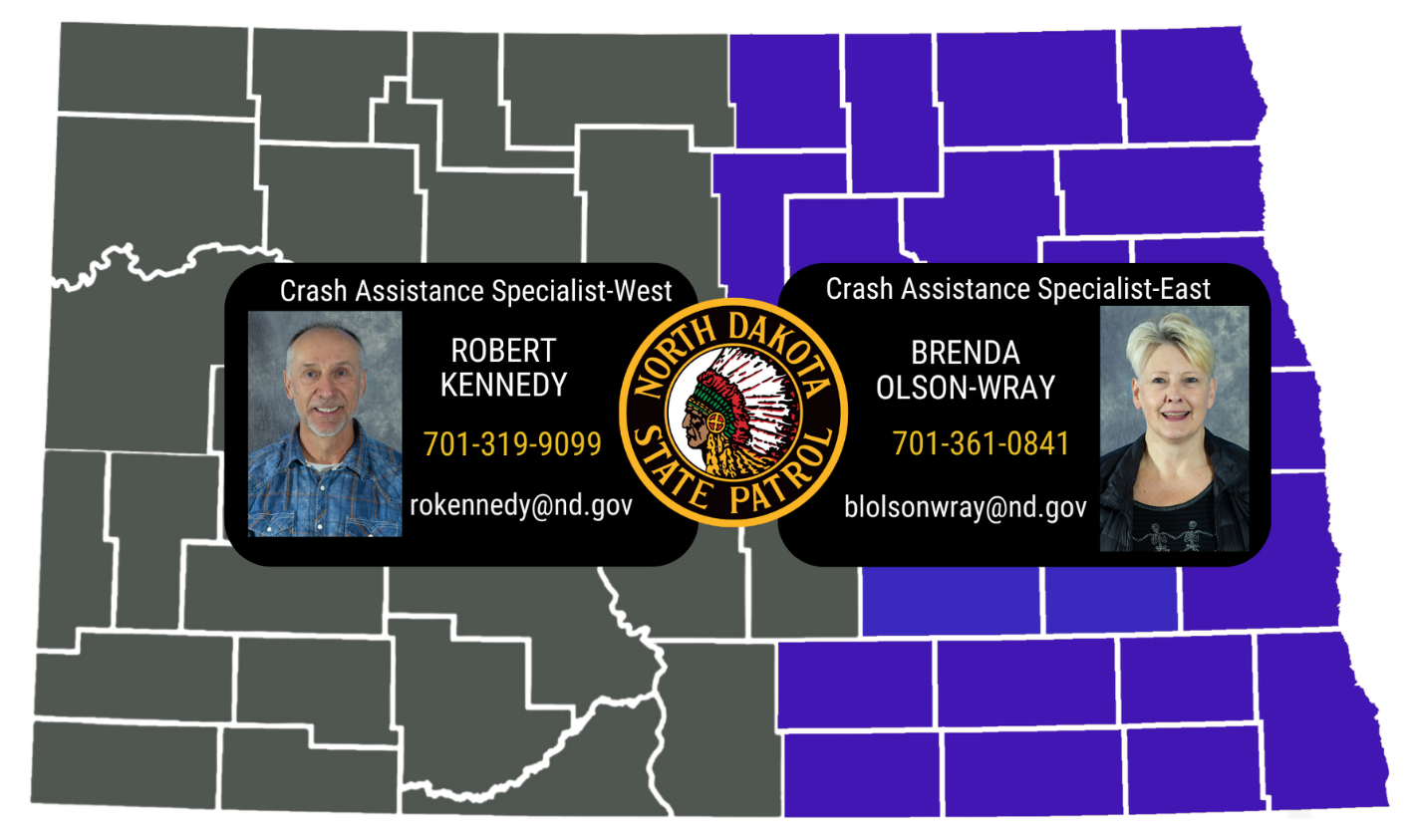 CAP specialist west-Robert Kennedy, 701-319-9099. East-Brenda Olson Wray 701-361-0841