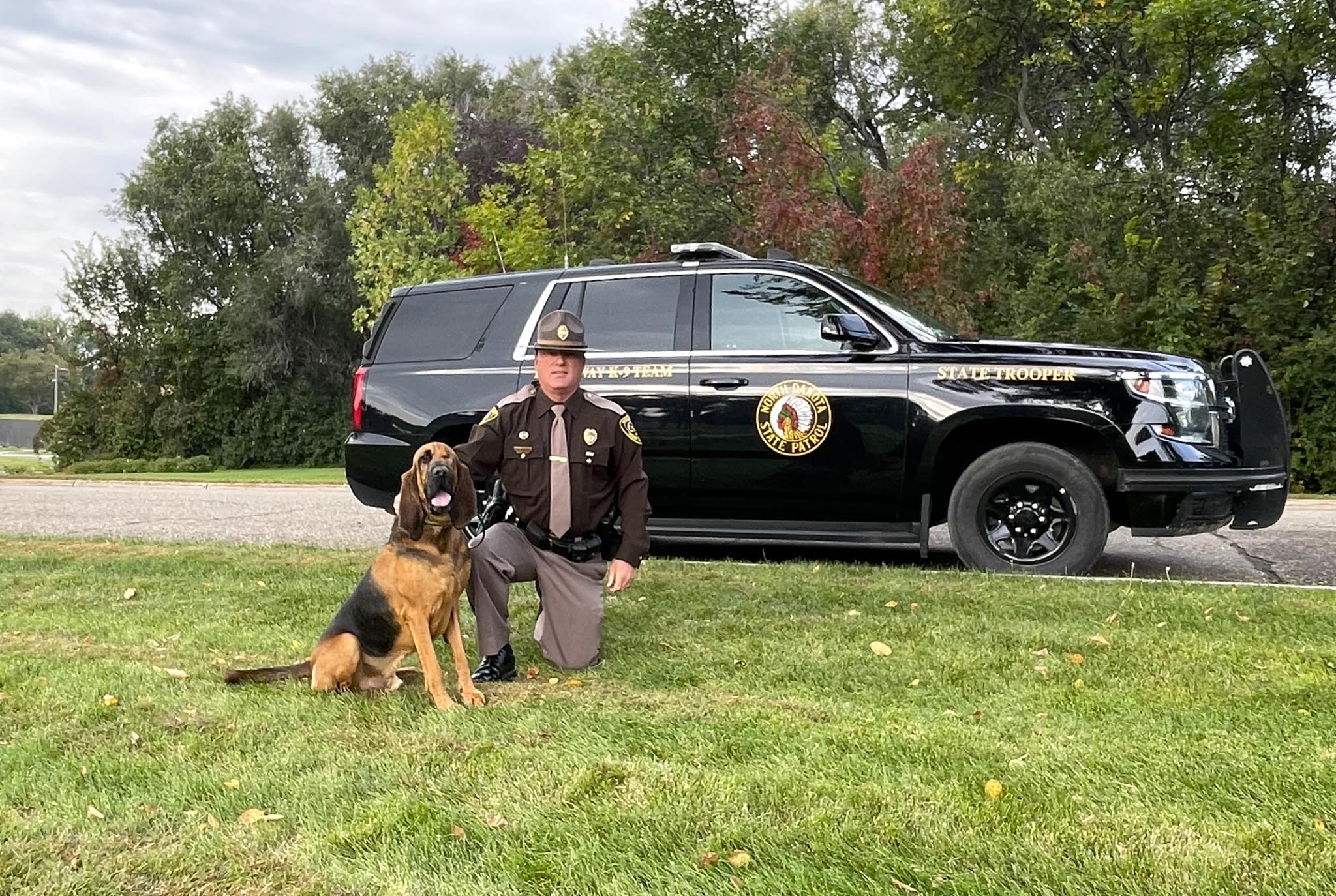 Trooper Mayer and Bleu