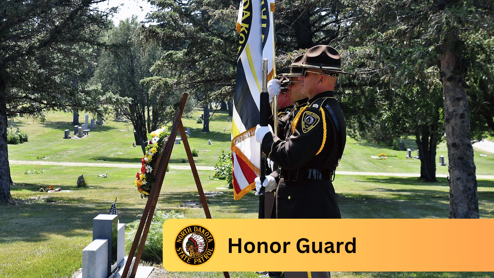 Agency Honor Guard at a gravesite