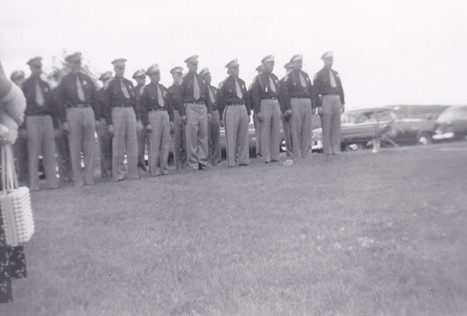 NDHP Troopers at the graveside service.